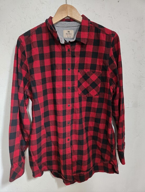 Windriver Tops - Wind River Red & Black Buffalo Plaid Button-Up Shirt - Casual Flannel